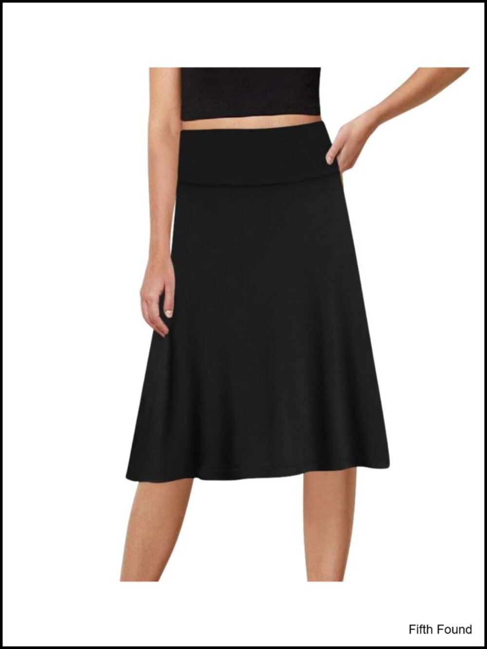 Sweet Hearts A-Line Midi Skirt Women's Knee Length Stretchy Rayon Spandex USA
